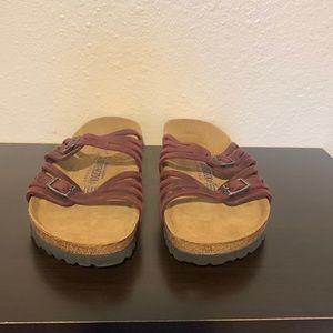 Size 11.5 red Birkenstock sandals